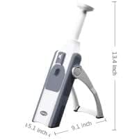Giftock Mandoline Slicer, 5 in 1 Vegetable Chopper, Safe Kitchen Chopping Artifact, Cutter, Julienne, Dicer, Kitchen Accessories Gadgets (Pack of 1)