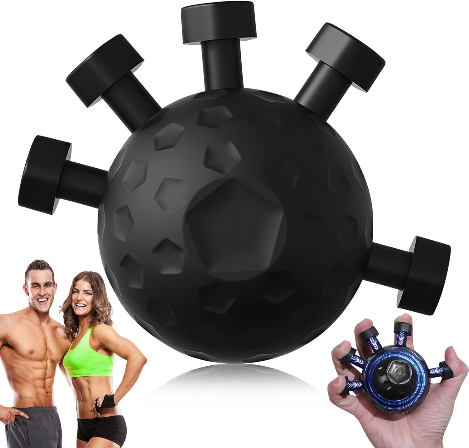Finger Grip Strengthener, 2025 Upgrade Hand Gripper Strengthener, New Hand Grip Strengthener Finger Exerciser Gripper Tool, Silicone Grip Strength Trainer, Adjustable Hand Grip Strengthener