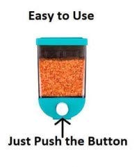 Giftock  Plastic Push Button Punch Free Press Type Storage Container set 1100ml, Multicolour (pack of 2)