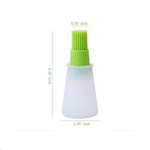 Giftock Oil Bottle Brush- Silicone Pastry Brush for Roasting, sauteing, Baking or Grilling, Frying, BBQ, Cooking Oil Dispenser Kitchen Tools Accessories