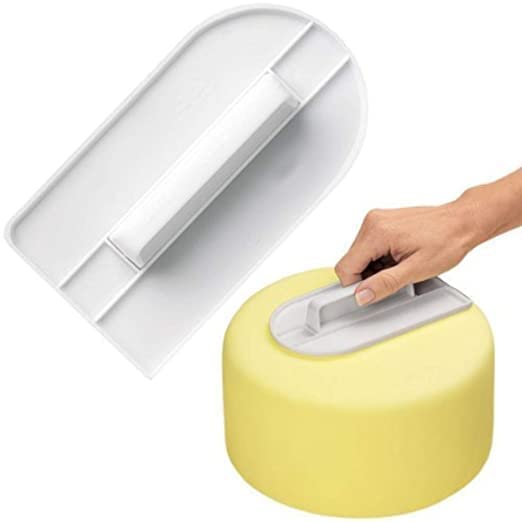 Giftock Plastic Cake Candy Pastry Decorating Icing Smoother Cream Scraper Fondant Polisher Finisher Cake Baking Finishing Tools