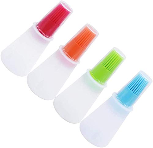 Giftock Oil Bottle Brush- Silicone Pastry Brush for Roasting, sauteing, Baking or Grilling, Frying, BBQ, Cooking Oil Dispenser Kitchen Tools Accessories
