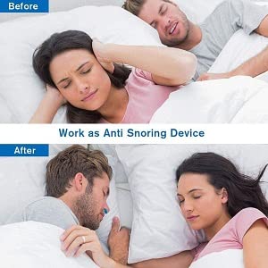 Giftock 2 In 1 Nose Clip Sleeping Breath Aids Device Anti Snoring Solution for Men Women Device Stop Snore Teeth Grinding Snor clip (Modern)