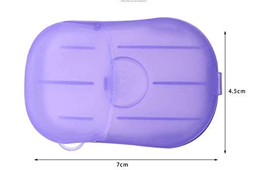 Giftock Paper Washing Hand Bath Clean Scented Slice Outdoor Travel Sheets Disposable Box Soap Portable Mini Paper Soap || paper soap strips for travelling handwash || multicolor || Set of (3)