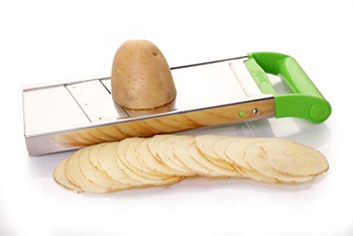 Giftock Multipurpose Slicer Cutter-Dual Stainless Steel Cutting Blades Spiral Slicer for Zucchini Spaghetti Noodles- Veg. Salad Maker Slicer for Kitchen (Watermelon Slicer)