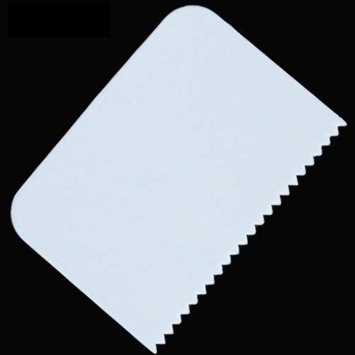 Giftock Multicolor 4 Pcs Cake Scraper- Set Plastic Dough Bench Scraper Cake Cutter, Chopper, Smoother Icing Fondant Cake Decorating Pastry Smoother & Polisher Baking Tool