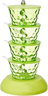 Giftock Multipurpose 360 Degree Rotating Spice Rack Storage Box Container for Kitchen, Pickle Tower Set (Multi)