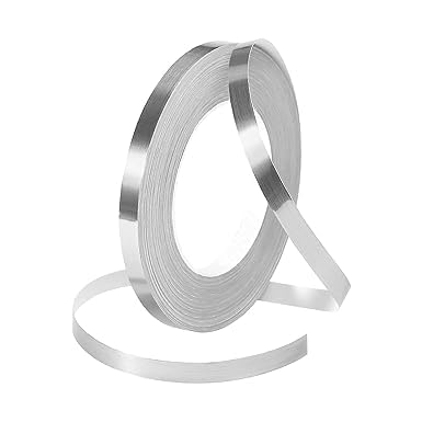 Giftock Silver Tile Sticker Waterproof Gap Sealing Tape Strip Self-Adhesive Decoration Tape for Floor, Tiles and Wall Decoration (0.5cm x 50m)