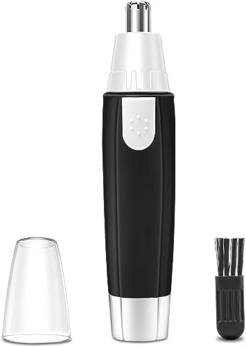 Giftock  3 in 1 Electric Nose & Ear Hair Trimmer for Men & Women | Dual-edge Blades |Painless Nose and Ear Hair Remover Trimmer Eyebrow Flawless Electronic (black)