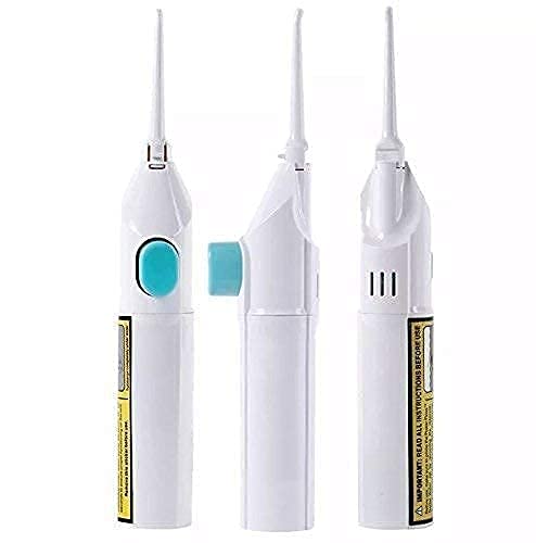 Giftock Speed Dental Care Water-Jet Flosser Tooth Pick Power Dental Cleaning Whitening Teeth Kit Power Floss Air Powered Dental Water Jet for Tooth Cleaner (White Coloured)