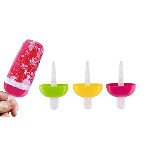 Giftock Ice Candy Moulds for Freezer Ice Pop Makers Plastic Reusable Kulfi Mould Set for Children and Adults- 100% Food Grade (Design -1)