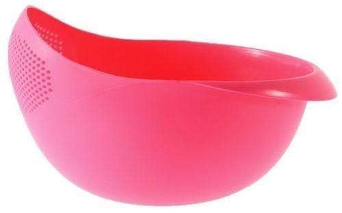 Giftock Rice Bowl Pulses, Fruits, Vegetable, Noodles, Pasta, Washing Bowl & Strainer (multi color, 1pc)