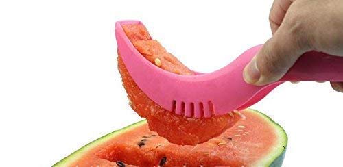 Giftock Multipurpose Slicer Cutter-Dual Stainless Steel Cutting Blades Spiral Slicer for Zucchini Spaghetti Noodles- Veg. Salad Maker Slicer for Kitchen (Watermelon Slicer)