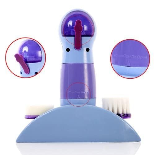Giftock 4 in 1 Multifunctional Power Perfect Pore Facial Cleaning Brush Blackheads Remover Face Beauty Care Facial Massager Skin Care Cleaner Face Washing Machine Blackhead Remover(Pack of 1)