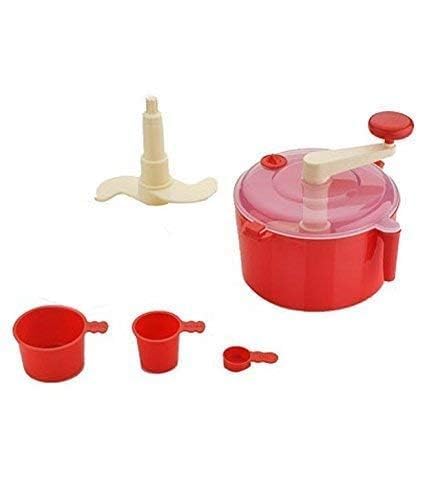 Giftock Atta Maker for Home Ata Non-Electric Dough Flour Machine for Kitchen | Chakki Clear line Measuring Cups Set Bread Mixer May Vary Hand Tool Plastic Portable Dough Atta