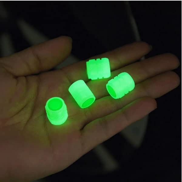 Giftock LED (Pack Of 4) Sunlight Or Flash Light Recharge Tyre Wheel Valve Cap Flashing Lights Chargeble LED Flash Light Set for Car Bike Bicycle Motorcycle Tricycle Golf Cart Tire Motion Movement Activated ( Multi Color )