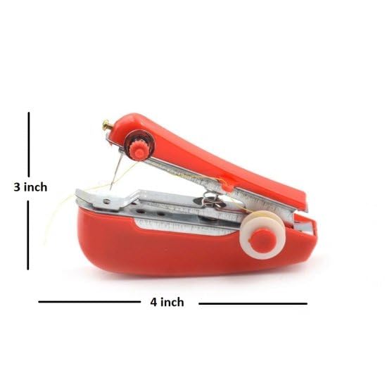 Giftock Mini Sewing Stitch Stitching Tailoring Machine for Garment Cloth Home Household Hand-Operated Manual Stapler Size