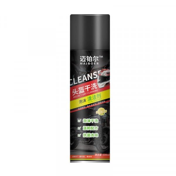 Giftock Helmet Interior Foam Cleaner Anti-Bacterial Spray, Deep Cleaning for Helmet Interior, Helmet Shine Spray | Long-Lasting | Not Attract Dirt or Dust Multicolor (Pack of 1)
