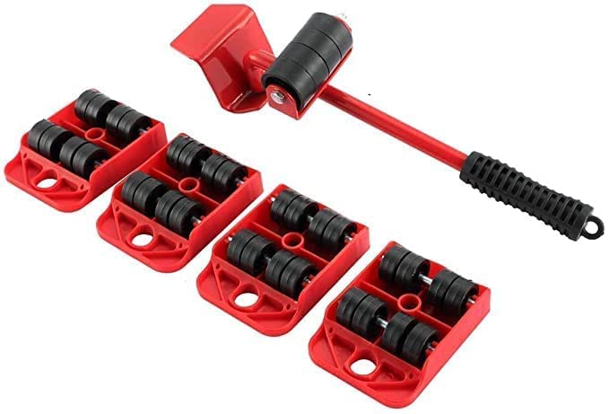 Giftock Heavy Duty Furniture Lifting Moving Tool with Wheel Pads Easy and Safe Moving Slider Tools Ideal for Shifting Washing Machines, Fridge, Sofa and Wardrobes (Multicolor, Set of 1)