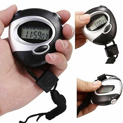 Giftock Multi-Function Electronic Stopwatch Sport Timer Lap Split | Digital Professional Stopwatch with Clock Alarm, Large Display Shockproof Stopwatch for Coaches Swimming Running Sports Training