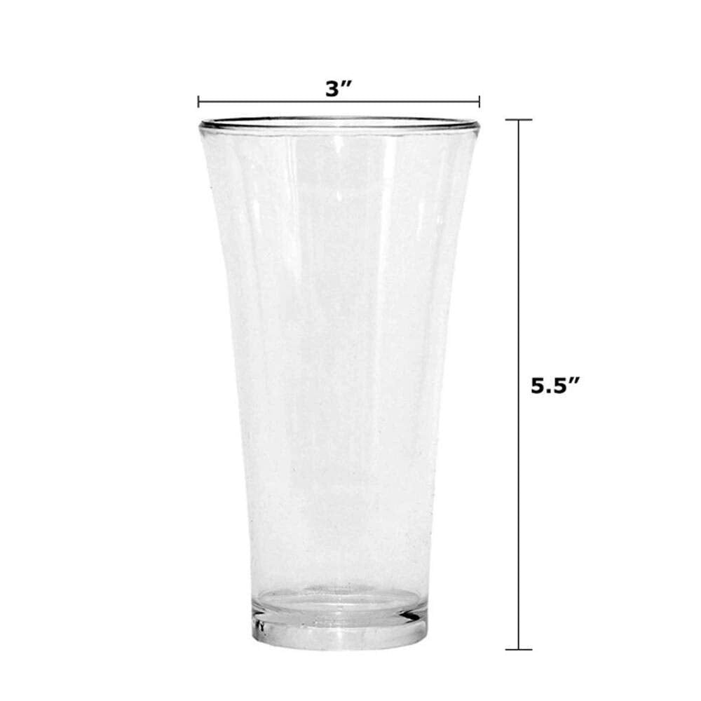 Giftock 6 Pcs. Plastic Unbreakable Transparent Transparent Water Glass/Juice Glass/Beer Glass/Wine Glass Plastic Glass - Pack of 6, 300 ml, Plastic