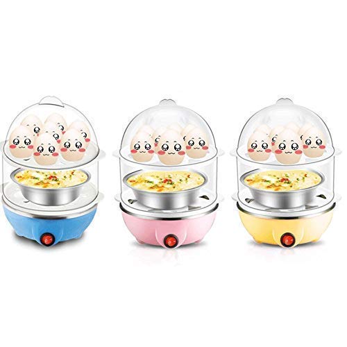 Giftock Egg Boiler With Automatic Off & Double Layer Electric Egg Maker For Boiling, Cooking And Frying The Eggs| Egg Boiler/Egg Poacher Machine / 14 Egg Cooker/Egg Steamer/Omelet Bowl With Tray.