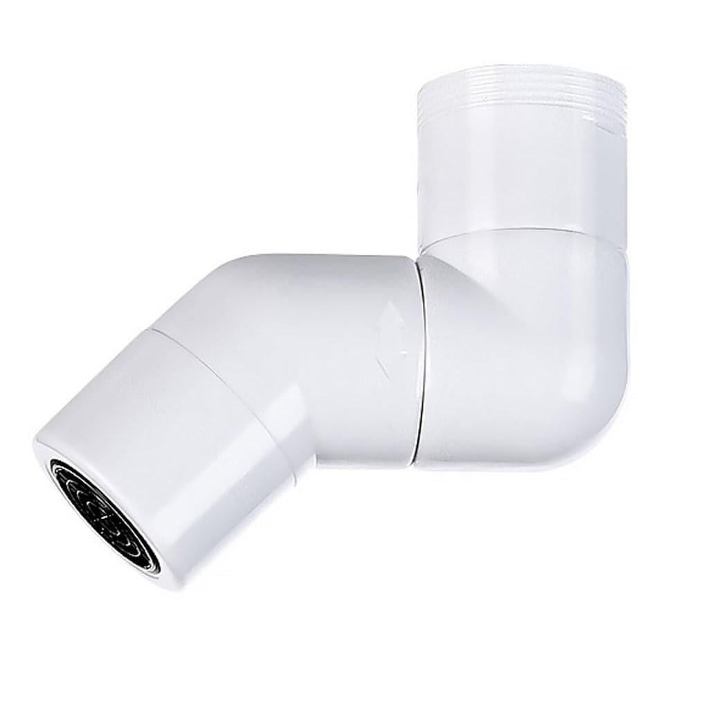 Giftock Universal Splash Filter Faucet 720 Degree Rotatable Plastic Silicone Sprayer Head with Wrench Household Tap Water Outlet Water Saving Tap Nozzle