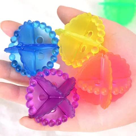 Giftock Washing Machine Ball Durable Cloth Cleaning Ball Laundry Ball for Household Cleaning Washing Machine Clothes Softener Wash Laundry Dryer Ball (Pack of 4, Silicone)