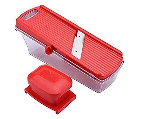 Giftock Multipurpose Slicer Cutter-Dual Stainless Steel Cutting Blades Spiral Slicer for Zucchini Spaghetti Noodles- Veg. Salad Maker Slicer for Kitchen (Watermelon Slicer)