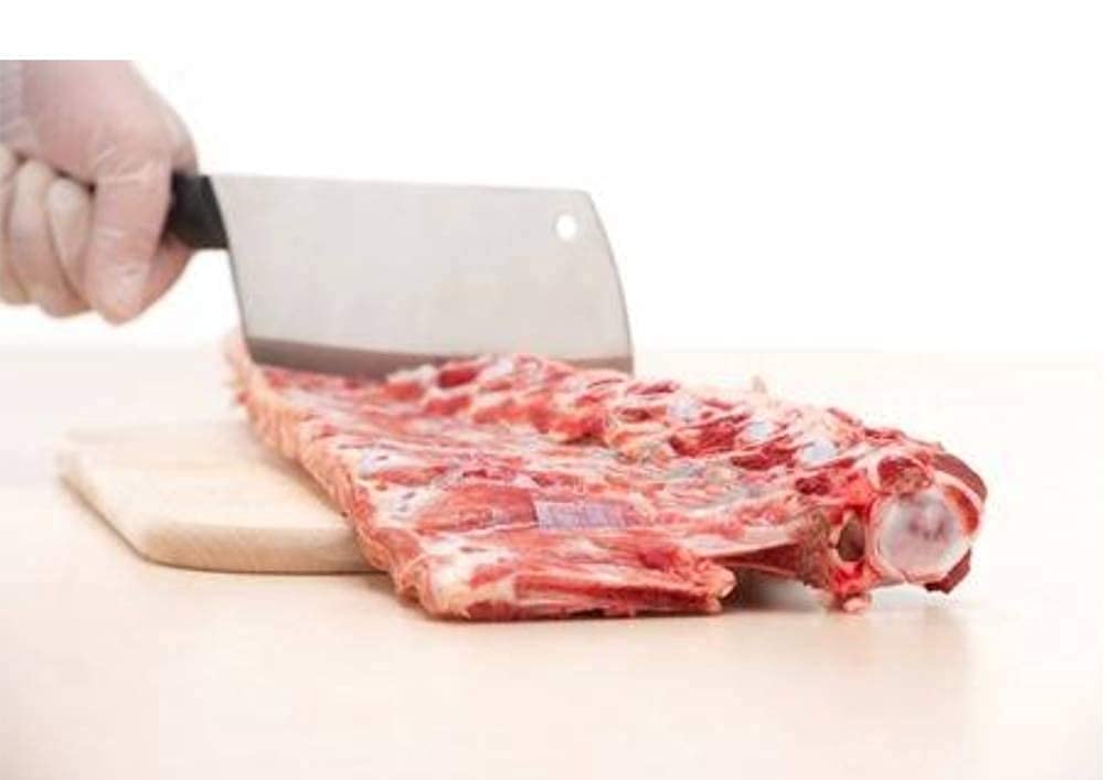 Giftock Heavy Duty Stainless Steel Chef's Chopper/Knife/Meat Cleaver, Silver (Meat Chopper)