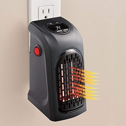Giftock 400 Watts Electric Handy Room Heater (Room Heaters Home for Bedroom, Reading Books, Work, Bathrooms, Rooms, Offices, Home) - Black