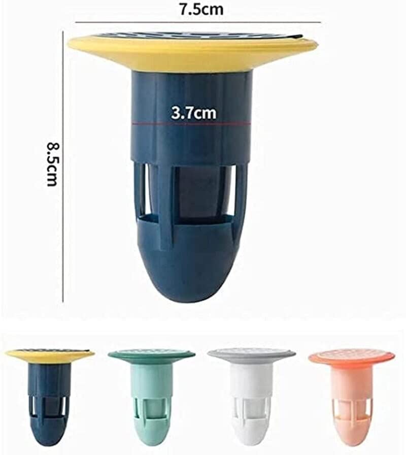 Giftock New 360° Deodorant Floor Drain, Household Bath Shower Hair Catcher Stopper Kitchen Sink Filter Drain (Set of 1).