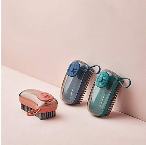 Giftock 3 in 1 Multipurpose Grip Liquid Adding Silicon Scrubber Brush for Kitchen & Bathroom Household Cleaning