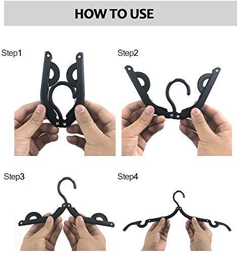 Giftock Portable Folding Clothes Hangers Foldable Clothes Drying Rack - Set of 1