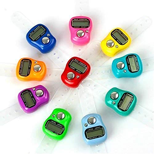 Giftock Multiuse Finger Counter Portable Hand Finger Counting Machine Digital Head Electronic Tally Counter Pack of 3