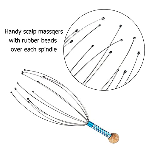 Giftock Enriching Beauty Head massager Scalp Scratcher Body Relaxing Hair Massage Hand Scalp Massager Hand Held Scalp Pain Relief And Hair Growth Neck Massage Octopus Scalp Pointer (Pack of 1)