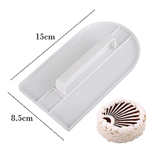 Giftock Plastic Cake Candy Pastry Decorating Icing Smoother Cream Scraper Fondant Polisher Finisher Cake Baking Finishing Tools