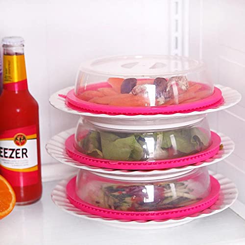 Giftock Plastic Microwave Dome Silicone Food Cover 1 pcs multi color
