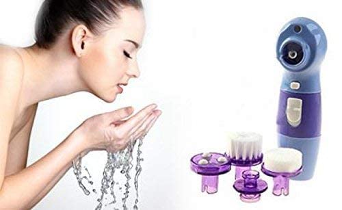 Giftock 4 in 1 Multifunctional Power Perfect Pore Facial Cleaning Brush Blackheads Remover Face Beauty Care Facial Massager Skin Care Cleaner Face Washing Machine Blackhead Remover(Pack of 1)
