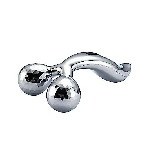 Giftock 3D Roller Massager for Face and Body | Natural Facial and Body Toning and Contouring with Chrome Balls for Radiant Skin (Body)