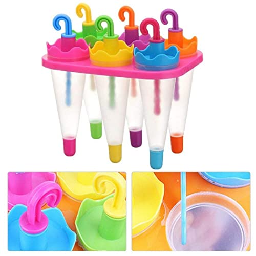 Giftock Ice Candy Moulds for Freezer Ice Pop Makers Plastic Reusable Kulfi Mould Set for Children and Adults- 100% Food Grade (Design -1)