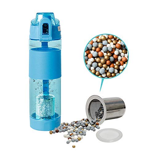 Giftock Alkaline Water Bottle Filter Rich Healthy and Anti Aging Flask Drink Minerals Water and Improves Skin Tone Water Purifier Plastic Bottle