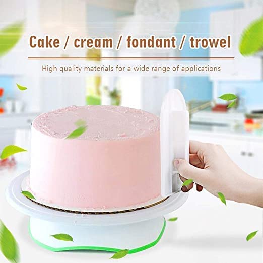 Giftock Plastic Cake Candy Pastry Decorating Icing Smoother Cream Scraper Fondant Polisher Finisher Cake Baking Finishing Tools