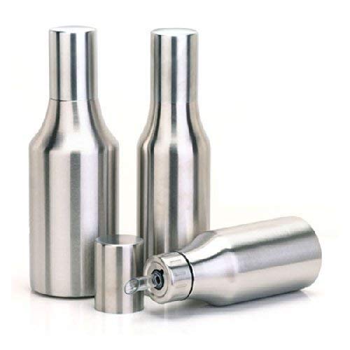 Giftock  Stainless Steel Nozzle Oil Dispenser Pot 1000ml with Stainless Steel Lid.