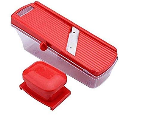 Giftock Multipurpose Slicer Cutter-Dual Stainless Steel Cutting Blades Spiral Slicer for Zucchini Spaghetti Noodles- Veg. Salad Maker Slicer for Kitchen (Watermelon Slicer)