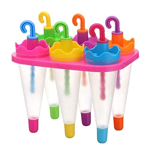 Giftock Ice Candy Moulds for Freezer Ice Pop Makers Plastic Reusable Kulfi Mould Set for Children and Adults- 100% Food Grade (Design -1)