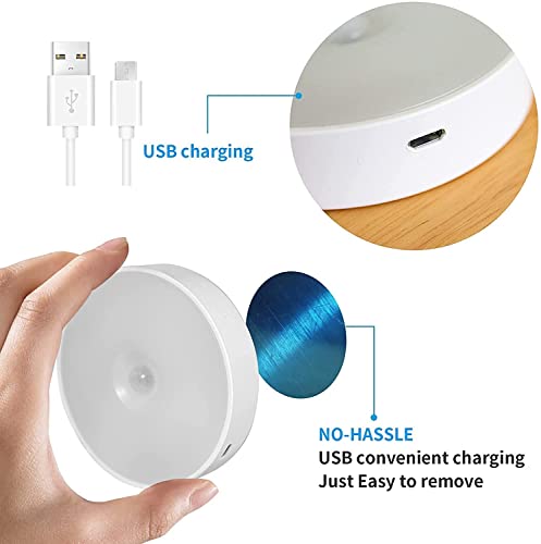 Giftock Motion Sensor Light for Home with USB Charging Wireless Self Adhesive LED Magnetic Motion Activated Light Motion Sensor Rechargeable Light Motion Activated (2)