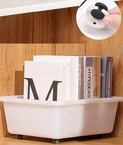 Giftock 4 Pcs Round Mini Swivel Caster Wheel, Self Adhesive Mini Swivel Casters Wheels For Storage Box, Furniture 4 Pcs Round Mini Swivel Caster Wheel