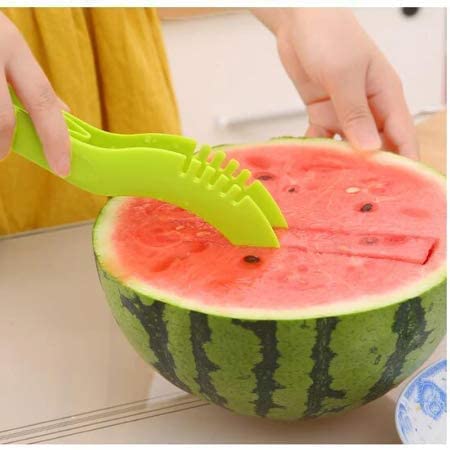 Giftock Multipurpose Slicer Cutter-Dual Stainless Steel Cutting Blades Spiral Slicer for Zucchini Spaghetti Noodles- Veg. Salad Maker Slicer for Kitchen (Watermelon Slicer)