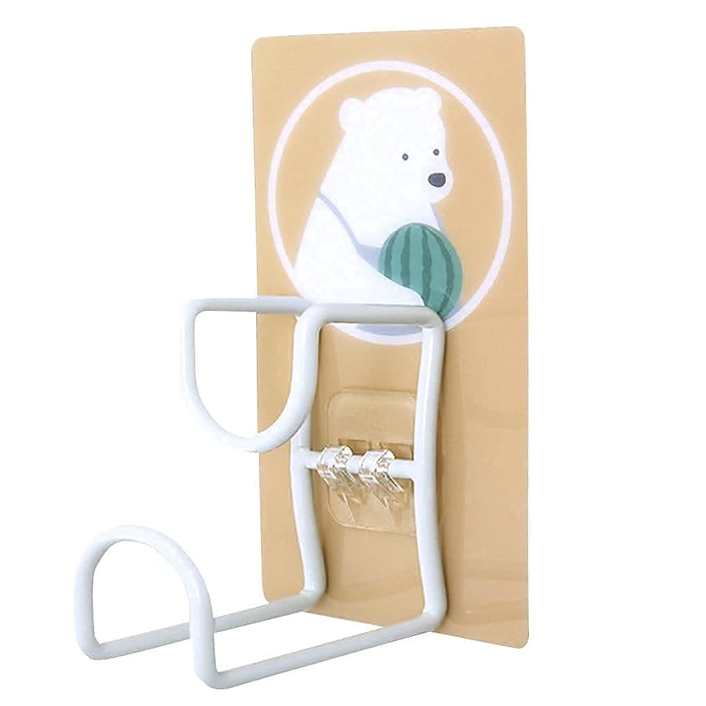 Giftock Cartoon Metal Wall Hanging Hook Towel Washbasin Storage Rack Hanger Bathroom Kitchen Shelf (2 PCS)